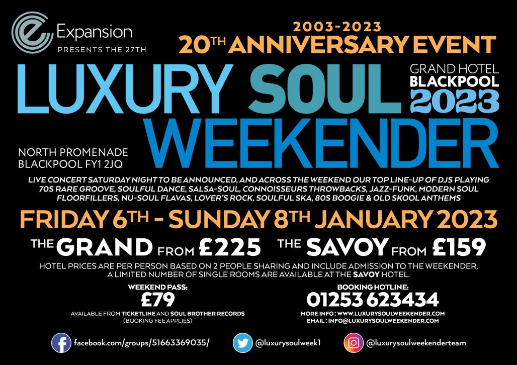 Luxury Soul Weekender 2022